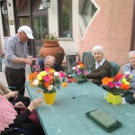 Arte ikebana alla casa per anziani Villa del Sole vicino Pistoia e Prato